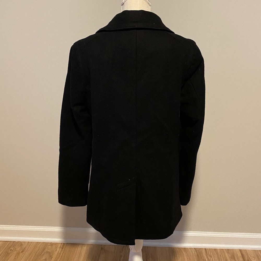Wool Peacoat Jacket Black - Picture 7 of 9